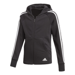 ADIDAS Must Haves 3S Full Zip Hoodie Black / White
