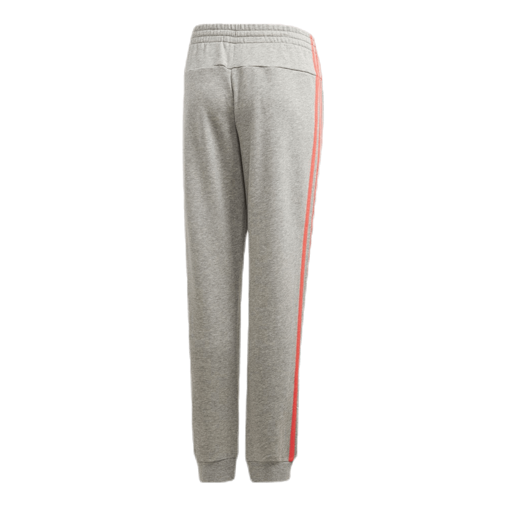 ADIDAS 3 Stripe Girls Pants Pink/Grey - Image 2