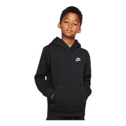 Nike Sportswear Club Big Kids' Pullover Hoodie BLACK/WHITE