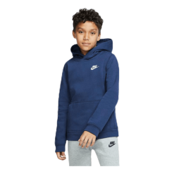 Nike Sportswear Club Big Kids' Pullover Hoodie MIDNIGHT NAVY/WHITE