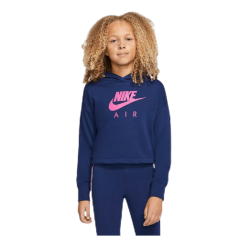 Nike Air Crop Hoodie Jr Blue/Pink