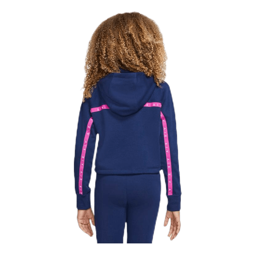 Nike Air Crop Hoodie Jr Blue/Pink - Image 2