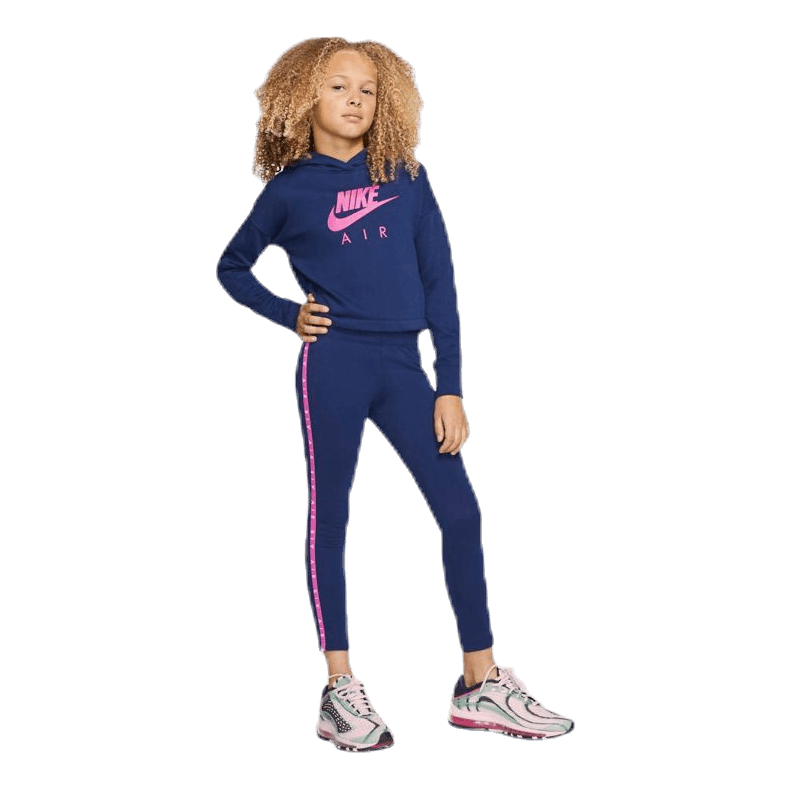 Nike Air Crop Hoodie Jr Blue/Pink - Image 4