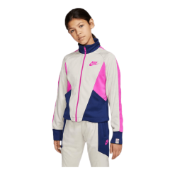Nike Heritage Front Zip Jr Pink/White