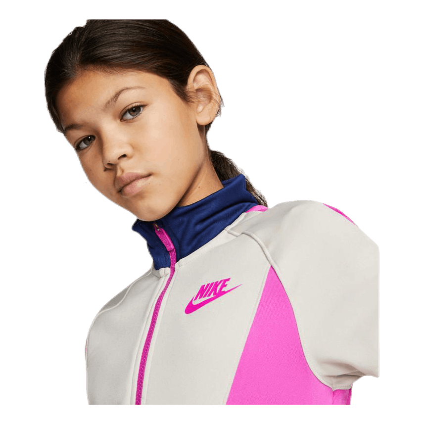 Nike Heritage Front Zip Jr Pink/White - Image 4