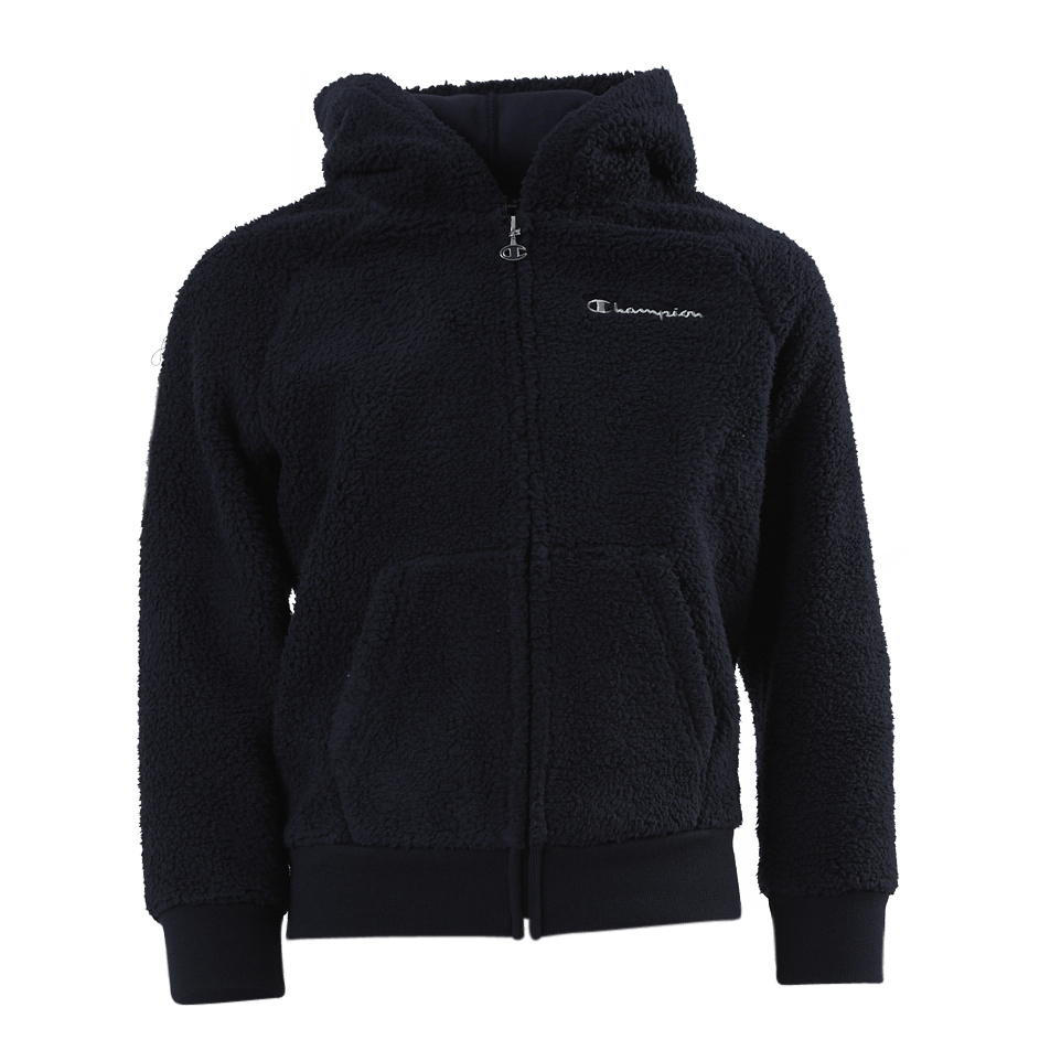 Champion Hooded Full Zip Top Jr Blue