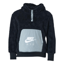 Nike Air Sherpa Half Zip Hoodie Jr Black/Grey