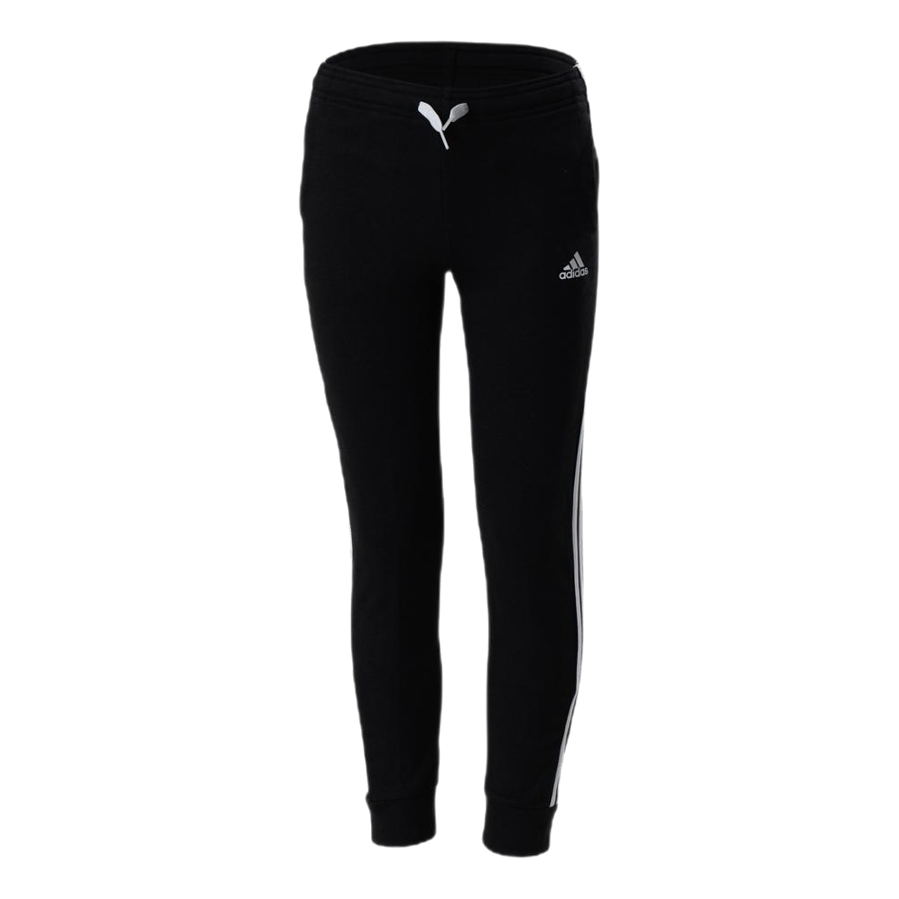 Adidas Girls Essentials 3 Stripes Ft Pant Black / White