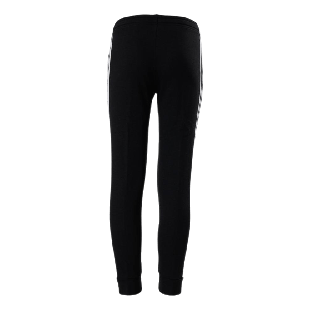 Adidas Girls Essentials 3 Stripes Ft Pant Black / White - Image 3
