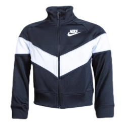 Nike Girls Heritage Front Zip White/Black