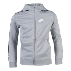 Nike NSW Repeat Poly Hoodie Youth White/Grey