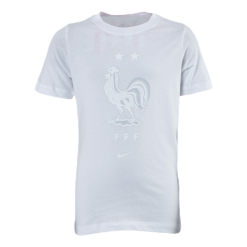 Nike France Tee Evergreen Crest JR White