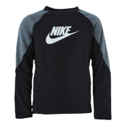 Nike Mixed Material Crew Jr Black/Grey