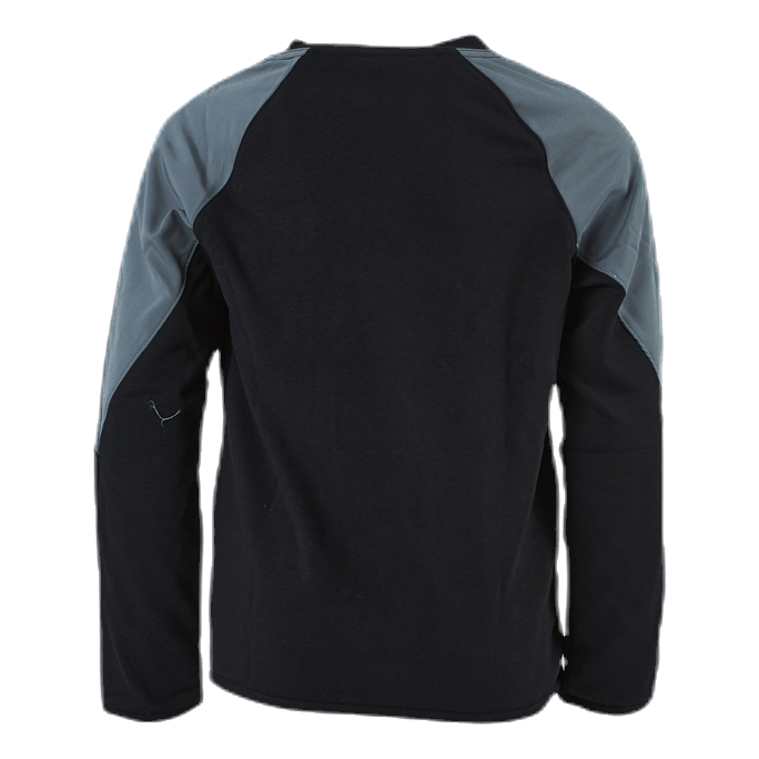 Nike Mixed Material Crew Jr Black/Grey - Image 3