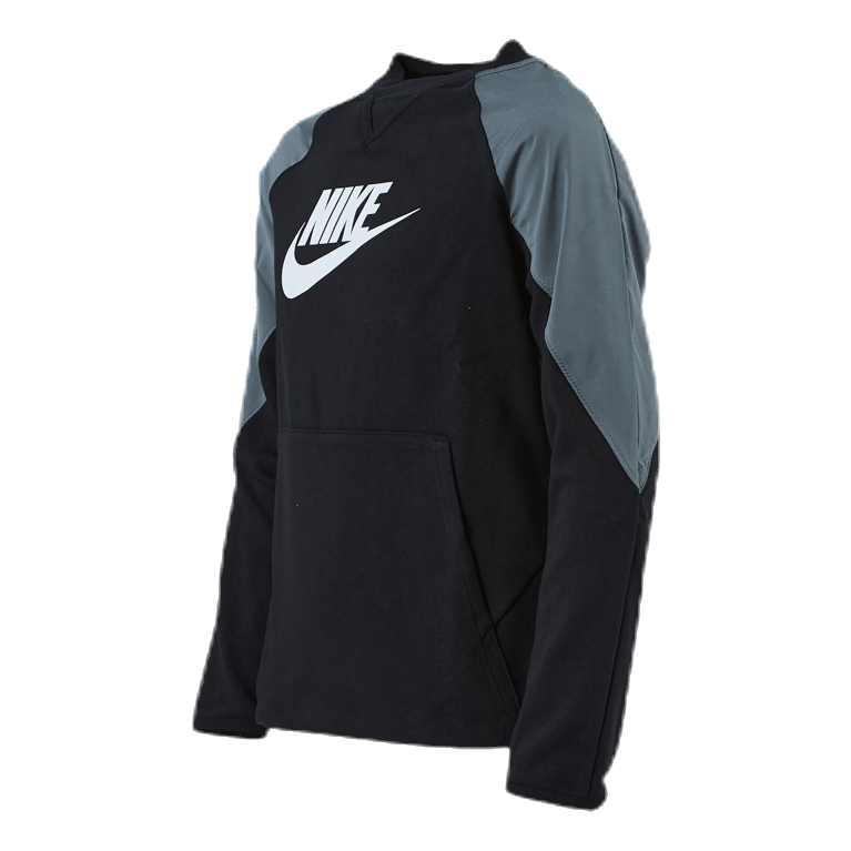Nike Mixed Material Crew Jr Black/Grey - Image 4