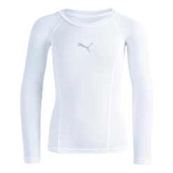 Puma LIGA Baselayer Tee LS Jr White