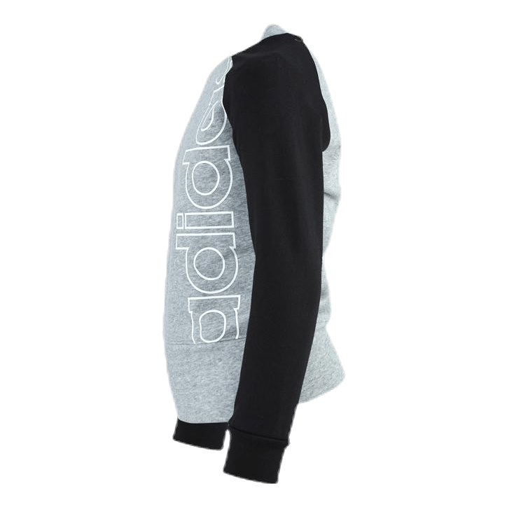 ADIDAS Logo Crew Sweatshirt Jr Black/Grey - Image 2