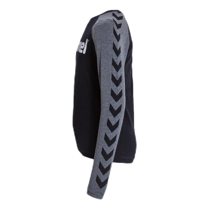 Hummel Boys T-Shirt LS Black/Grey - Image 2