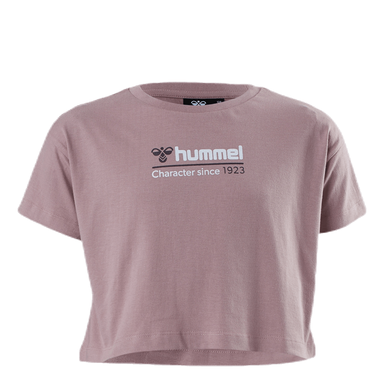 Hummel Jr Clare Cropped T-Shirt Pink