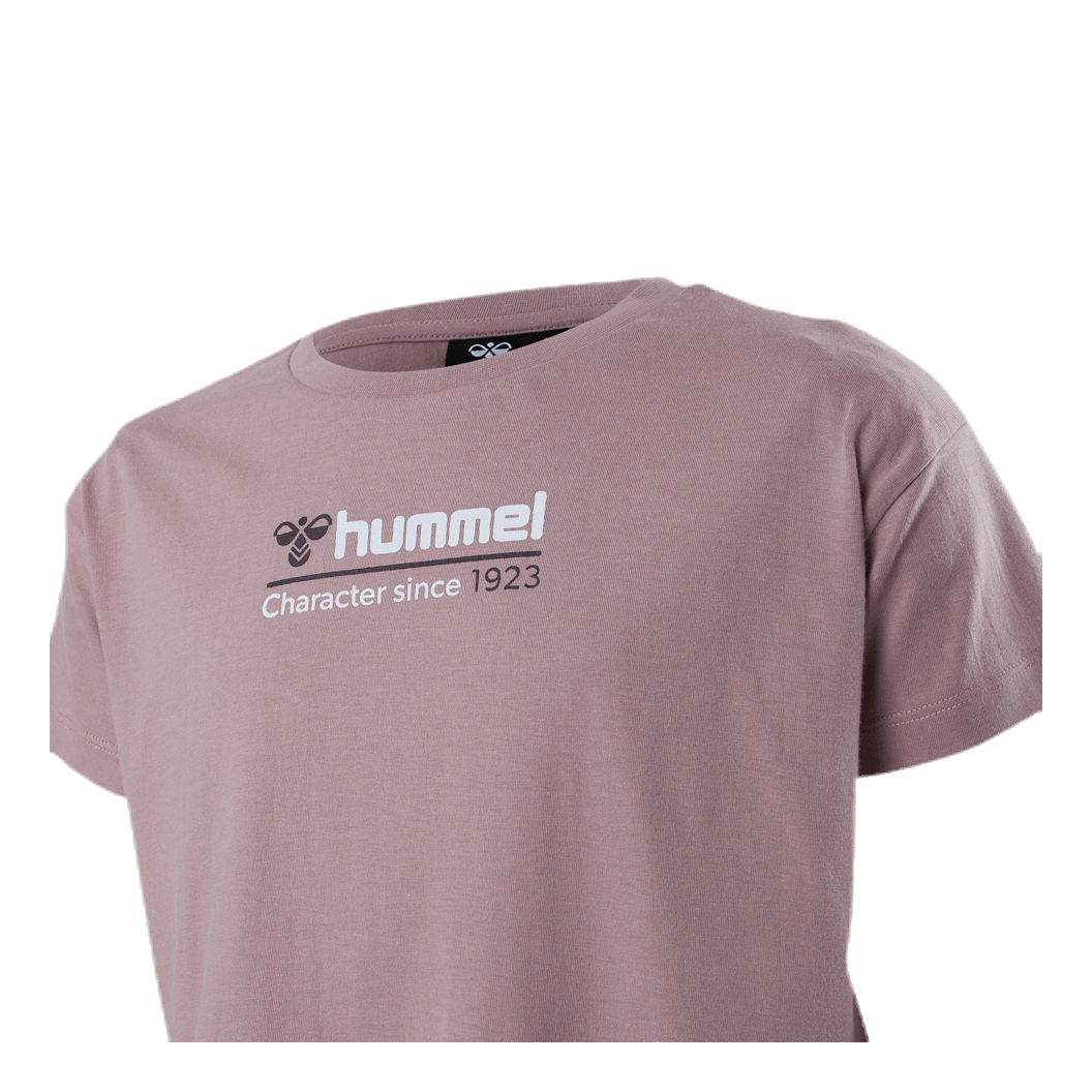Hummel Jr Clare Cropped T-Shirt Pink - Image 4