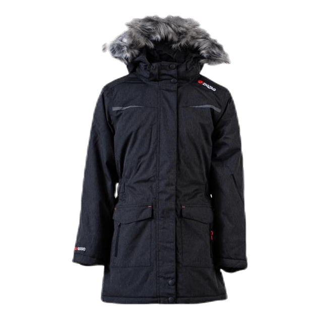 ZigZag Gitte Girl Melange Parka W-PRO 10000 Grey