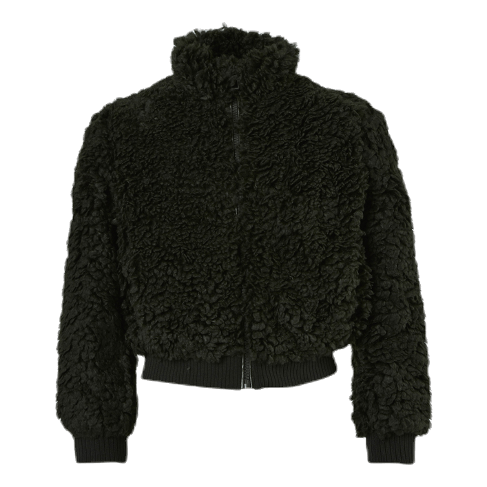 Kids ONLY Ellie Sherpa Bomber Green