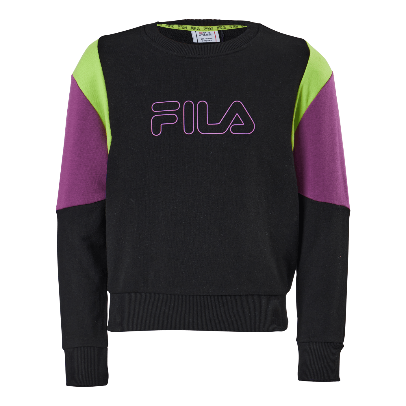 Fila Teens Girls Samia Cropped Bloc Black-hyacinth Violet-love Bir