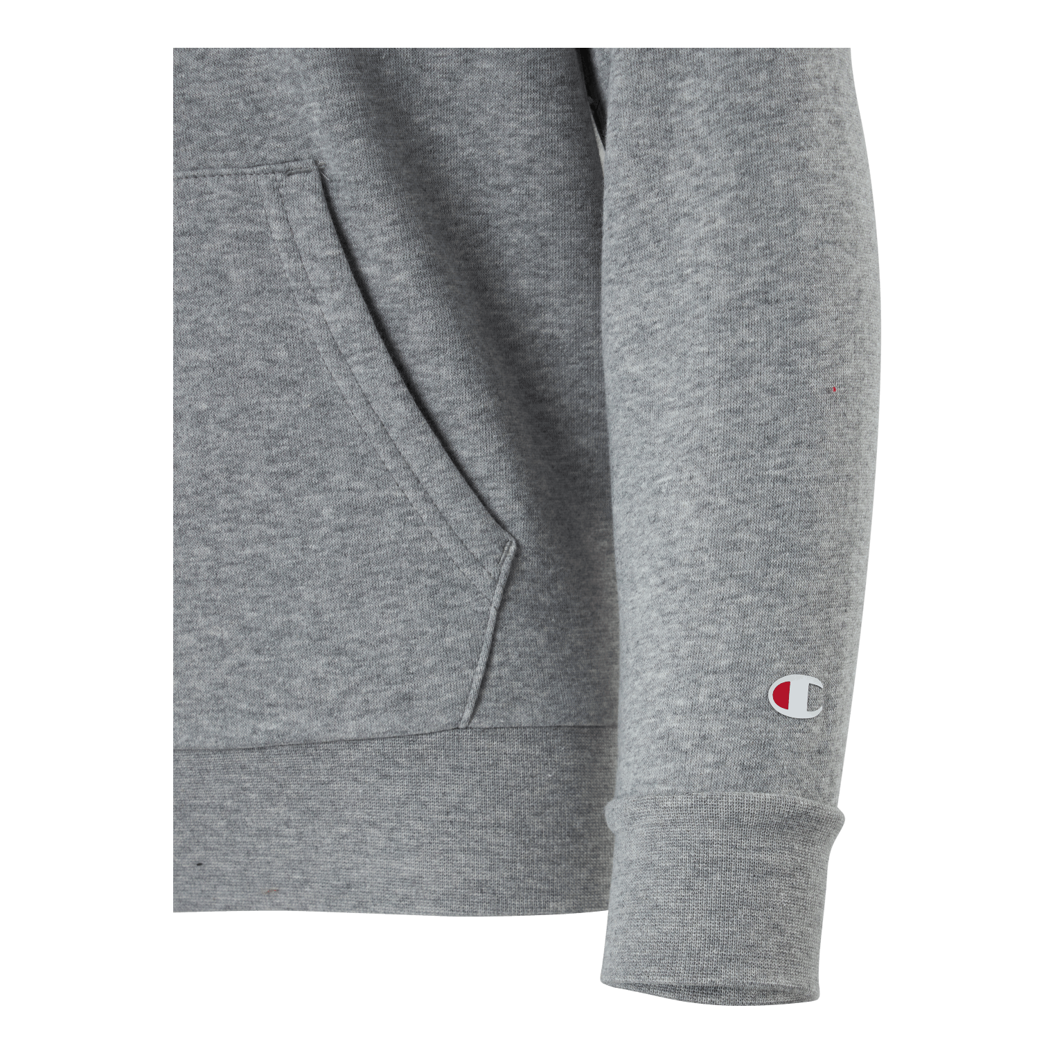 Champion Hooded Sweatshirt Gray Melange Light - Image 5