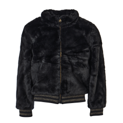NAME IT Nkfmanette Faux Fur Bomber Jac Black