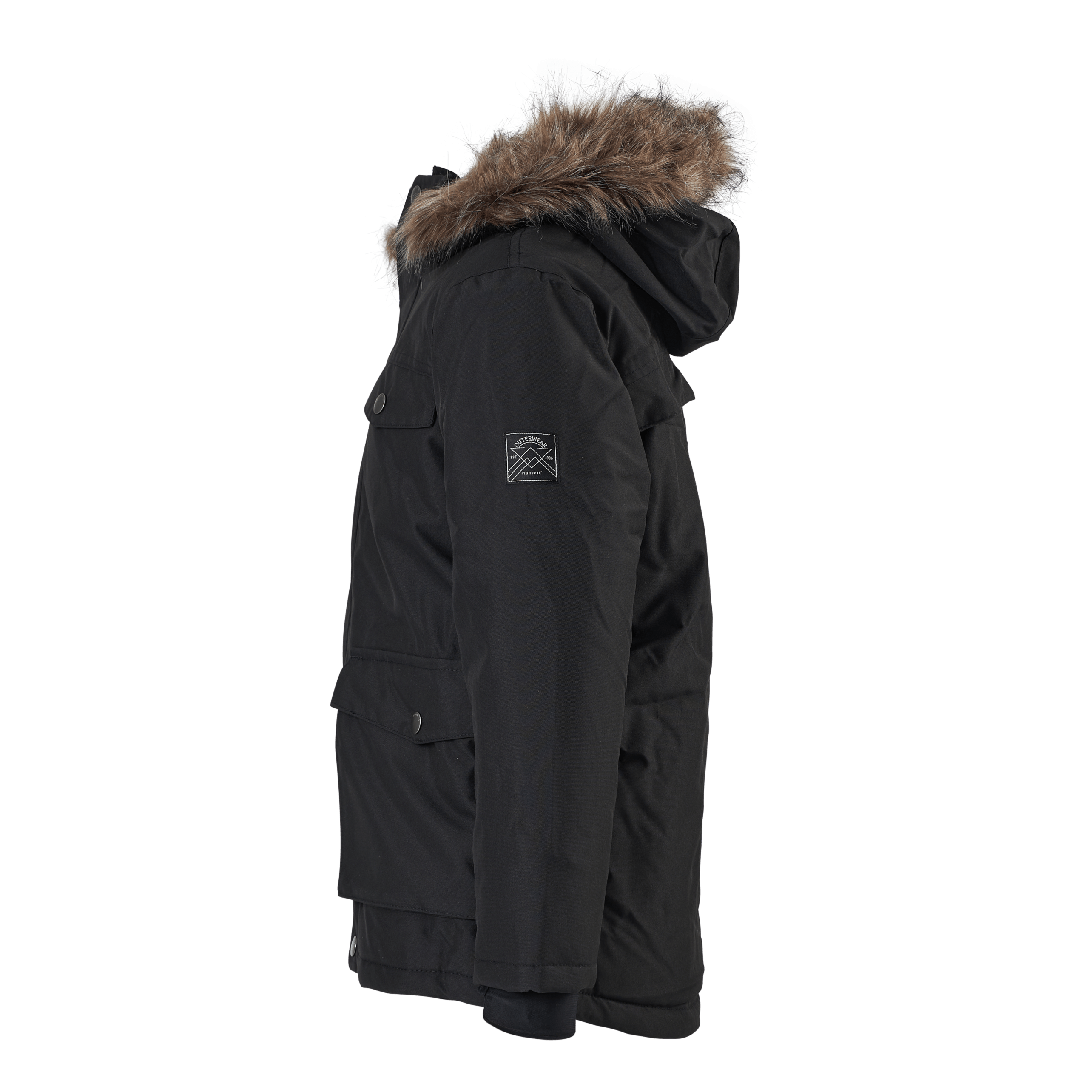 NAME IT Nkmsnow10 Jacket Black 4fo Black - Image 2