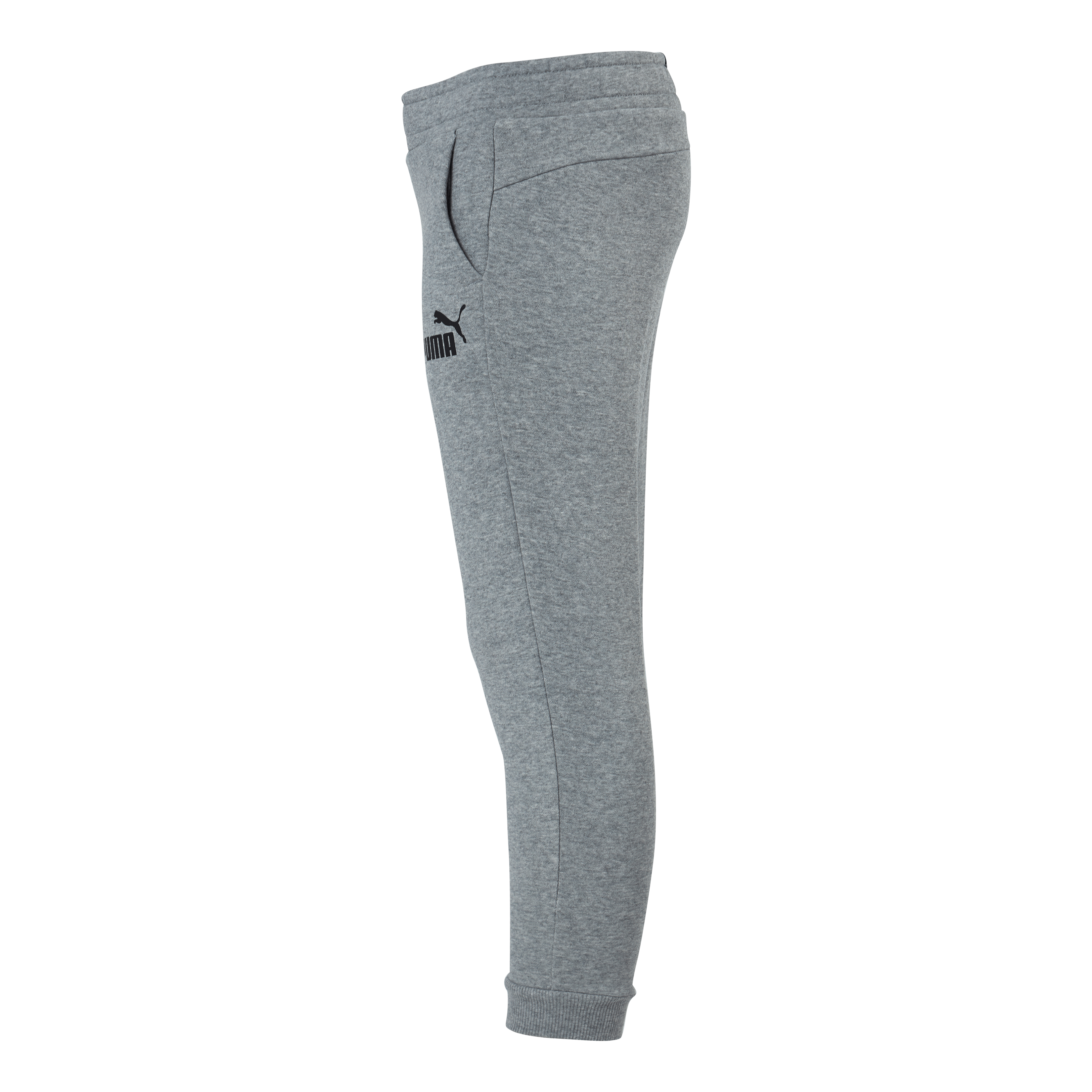 Puma Ess Logo Pants Fl Cl B Medium Gray Heather - Image 2
