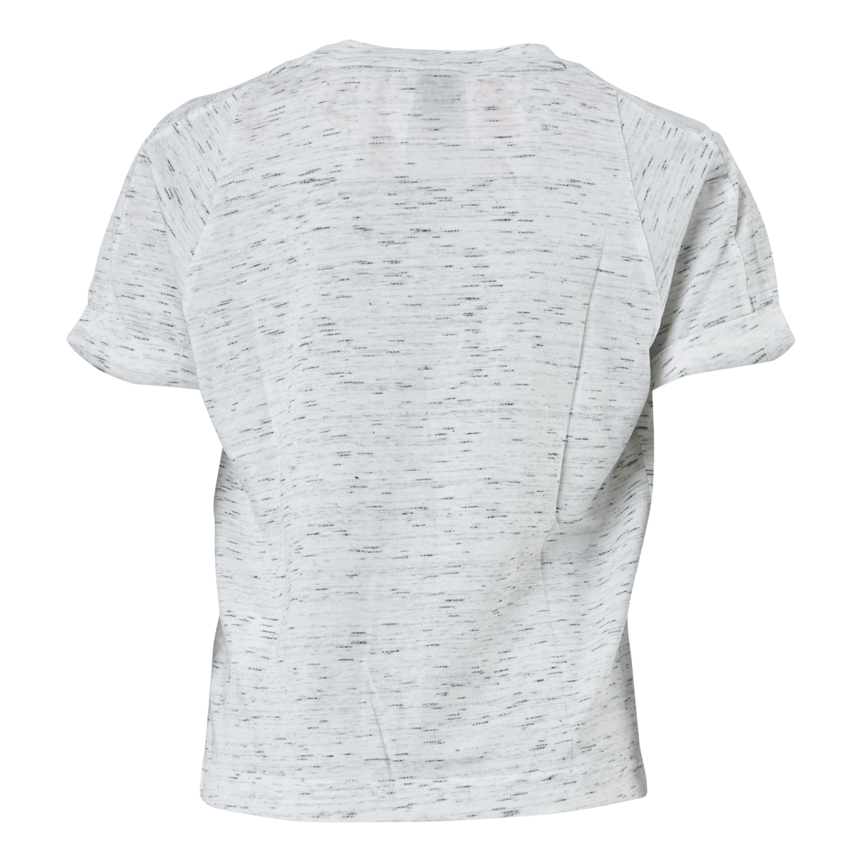 ADIDAS Girls Bos Tee White Melange / Sonic Fuchsia - Image 3