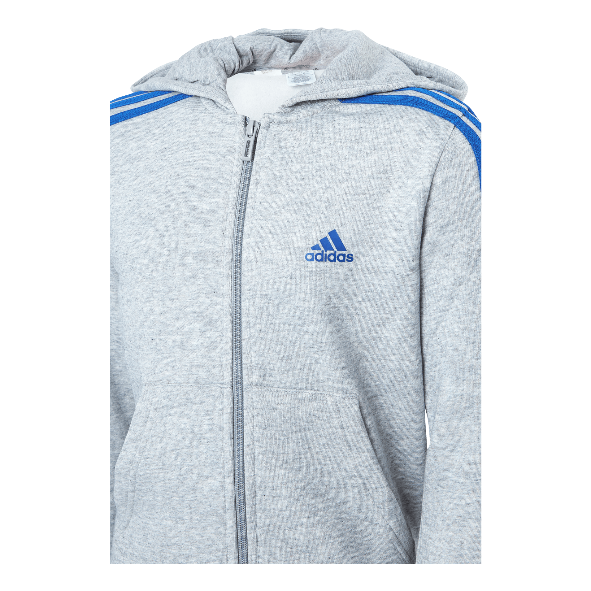ADIDAS Essentials 3-Stripes Hoodie Medium Grey Heather - Image 4