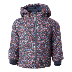 NAME IT Nmfmaxi Jacket Petit Flower1 Odyssey Gray