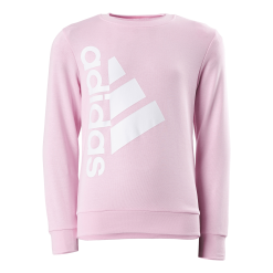 ADIDAS Badge Of Sport Logo Crewneck Sweatshirt Clear Pink