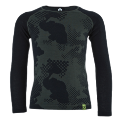 Bula Jr Freeride Merino Wool Crew Green