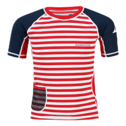 DIDRIKSONS Surf Shortsleeve UV Top Blue/Red
