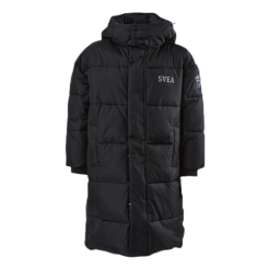 Svea Long Puffer Coat Jr Black