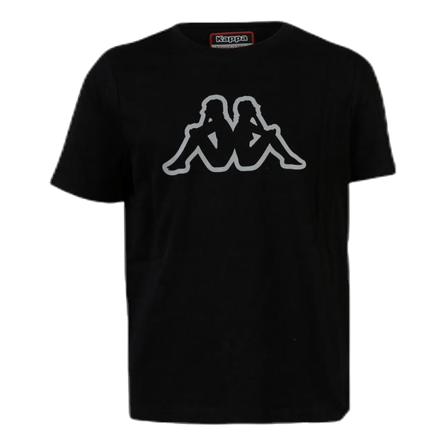Kappa Jr. T-Shirt S/S, Cromen Black/Grey