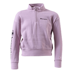 Champion Girls Half Zip Sweatshirt Pink